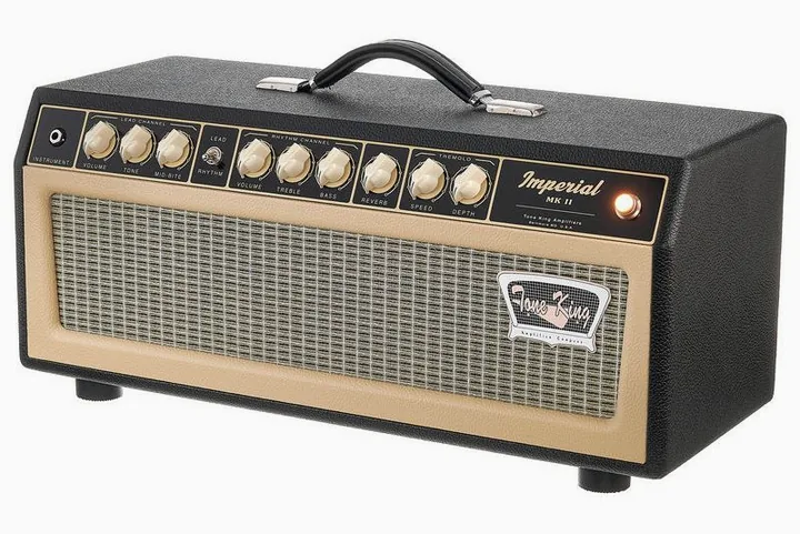 Tone King Imperial MK II Head BK, retro con le prese di collegamento