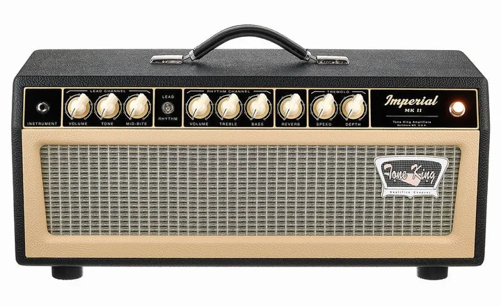 Tone King Imperial MK II Head BK, vista dall'alto della testata