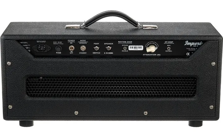 Tone King Imperial MK II Head BK, logo e finiture del pannello frontale