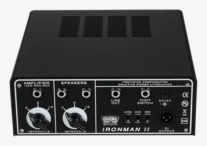 Tone King Ironman II Attenuator, pannello dei controlli in primo piano
