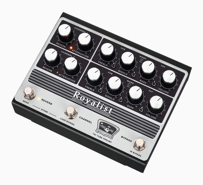 Tone King Royalist MKII Tri-Tube Preamp, vista laterale del cabinet