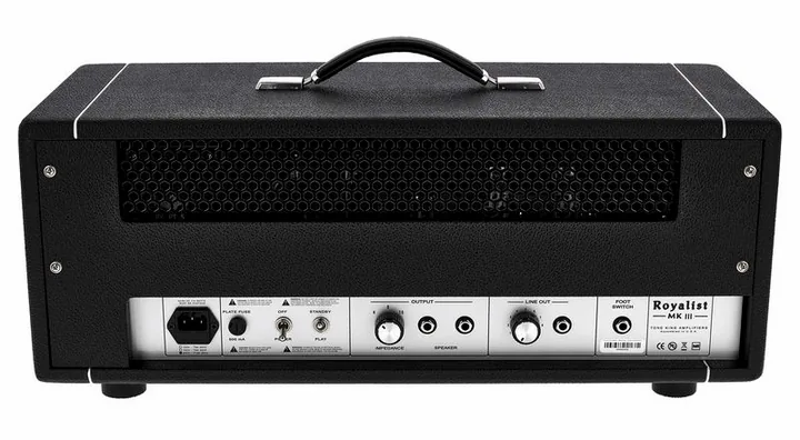 Tone King Royalist MKIII Head BK, retro con le prese di collegamento