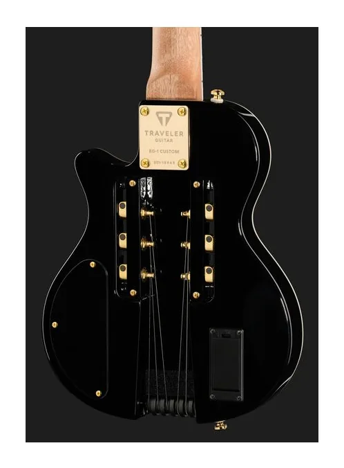 Traveler Guitar EG-1 Custom V2 Gloss Black, selettore pickup e jack di uscita