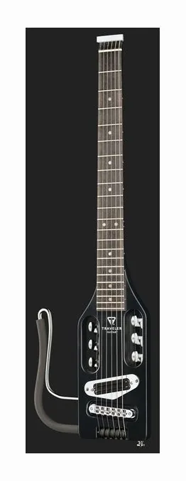 Traveler Guitar Electric Ultra-Light LH MBK, paletta con meccaniche e logo