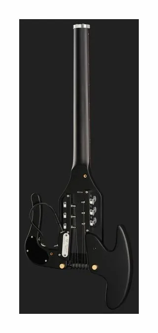 Traveler Guitar Pro Series Mod X - Matte Black, manico e tastiera visti di lato