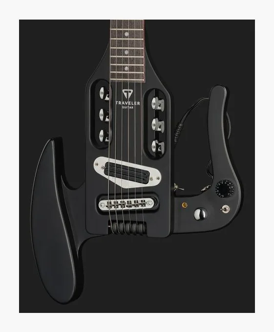 Traveler Guitar Pro Series Mod X - Matte Black, profilo laterale del corpo