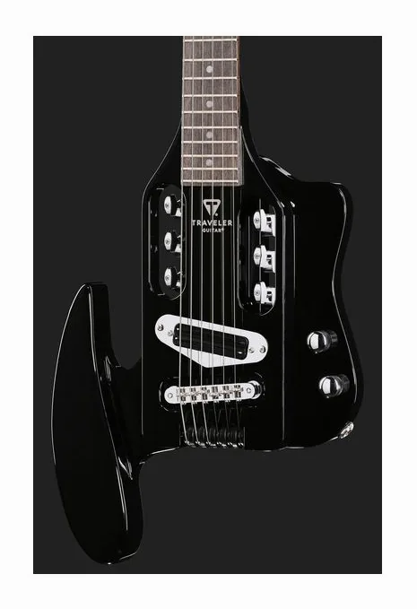 Traveler Guitar Speedster Standard Gloss Black, pickup e manopole dei controlli