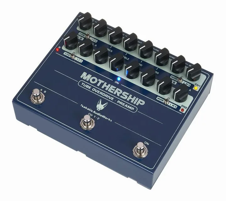 Tsakalis AudioWorks Mothership Pre-Amp, pannello dei controlli in primo piano