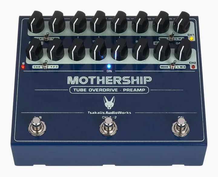 Tsakalis AudioWorks Mothership Pre-Amp, pannello dei controlli in primo piano