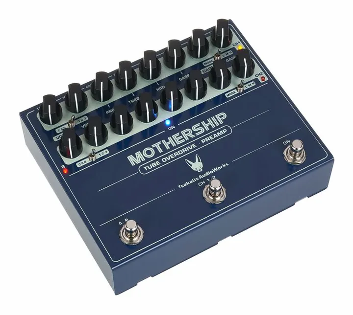 Tsakalis AudioWorks Mothership Pre-Amp, pannello dei controlli in primo piano
