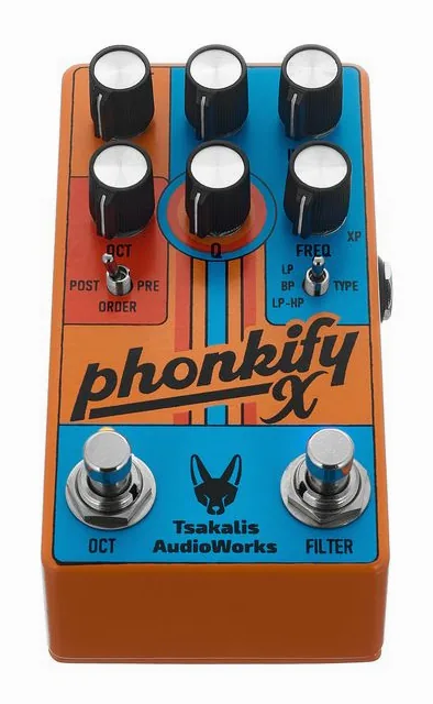 Tsakalis AudioWorks Phonkify X Env. Filt & Octaver, ingressi e uscite laterali