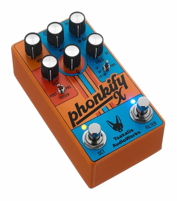 Tsakalis AudioWorks Phonkify X Env. Filt & Octaver, ingressi e uscite laterali