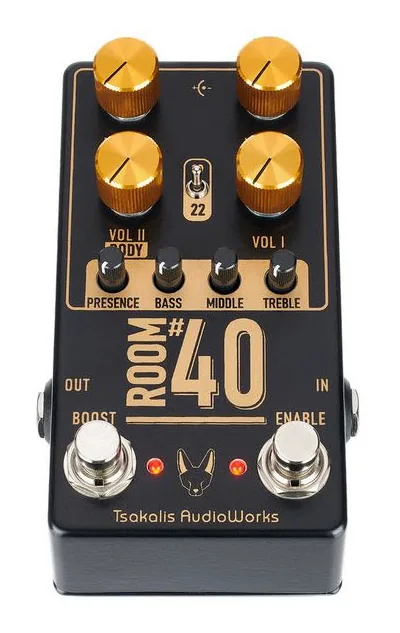 Tsakalis AudioWorks Room #40 Overdrive, grafica del pannello superiore