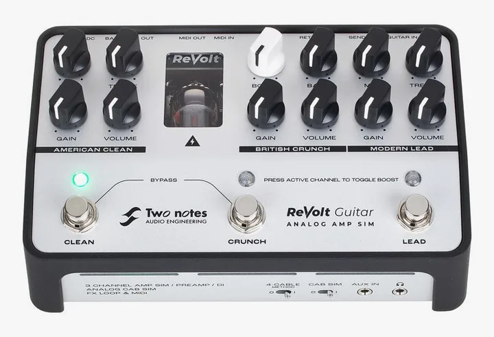 Two Notes ReVolt Guitar Preamp, griglia dell'altoparlante
