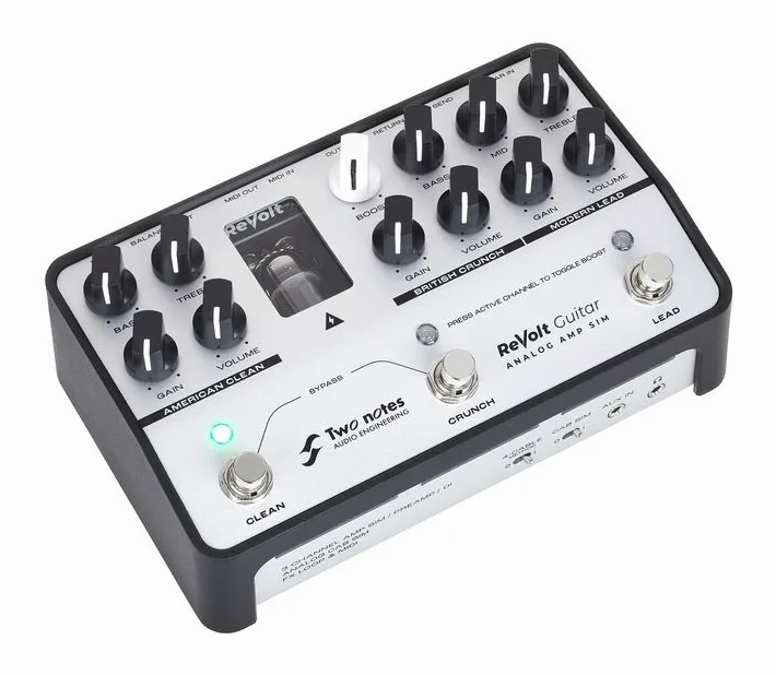 Two Notes ReVolt Guitar Preamp, angolo del cabinet