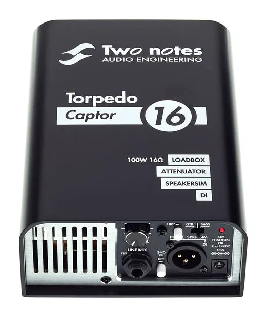 Two Notes Torpedo Captor 16 Ohms, angolo del cabinet