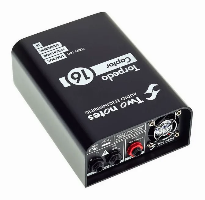 Two Notes Torpedo Captor 16 Ohms, retro con le prese di collegamento