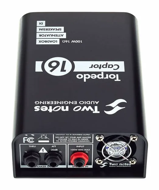 Two Notes Torpedo Captor 16 Ohms, pannello dei controlli in primo piano