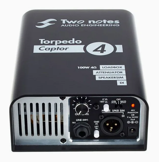 Two Notes Torpedo Captor 4 Ohms, angolo del cabinet