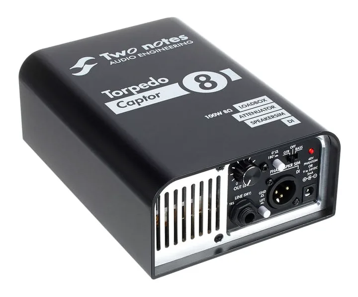 Two Notes Torpedo Captor 8 Ohms, vista dall'alto della testata