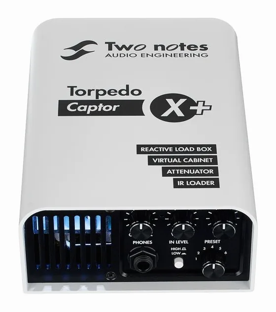 Two Notes Torpedo Captor X + 16 Ohms, vista dall'alto della testata
