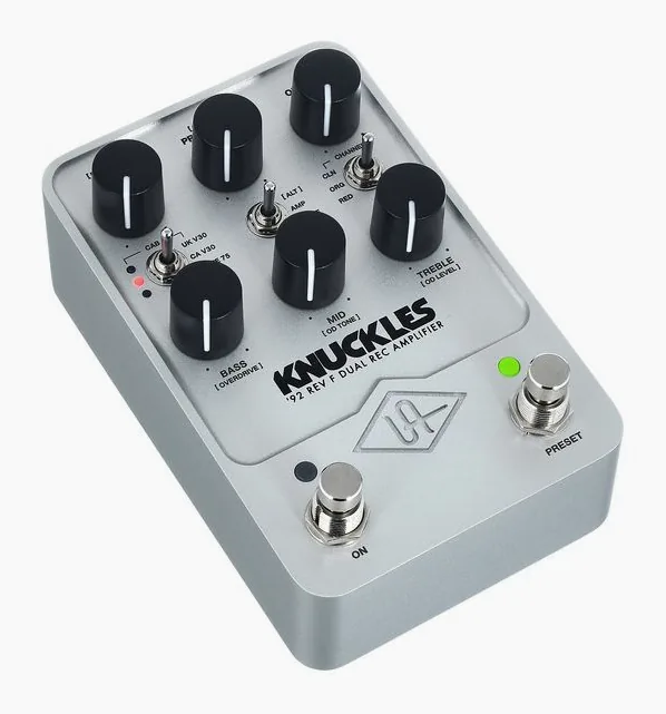 Universal Audio UAFX Knuckles, led e interruttore a pedale