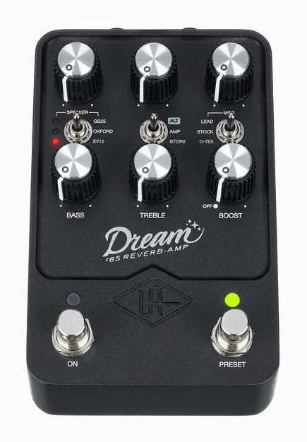 Universal Audio UAFX Dream '65, grafica del pannello superiore