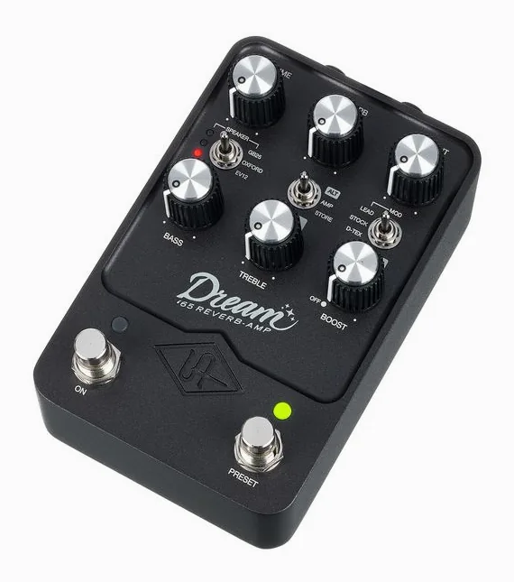Universal Audio UAFX Dream '65 in primo piano frontale