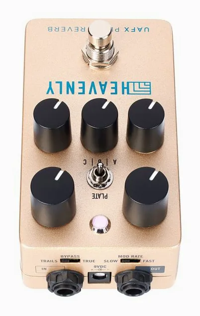 Universal Audio UAFX Heavenly Plate Reverb, manopole viste dall'alto