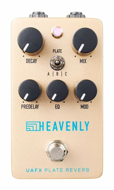Universal Audio UAFX Heavenly Plate Reverb, manopole viste dall'alto