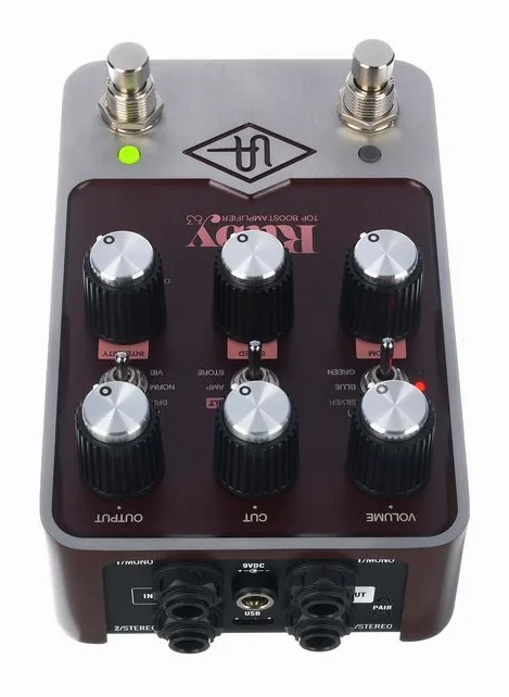 Universal Audio UAFX Ruby '63, connettori sul retro dell'unita