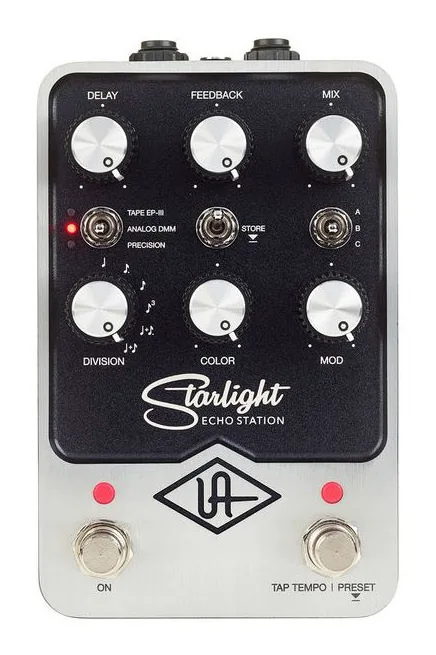 Universal Audio UAFX Starlight Echo Station, grafica del pannello superiore
