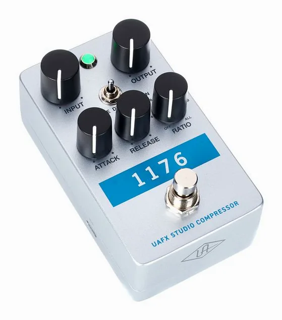 Universal Audio UAFX 1176 Studio Compressor, ingressi e uscite laterali