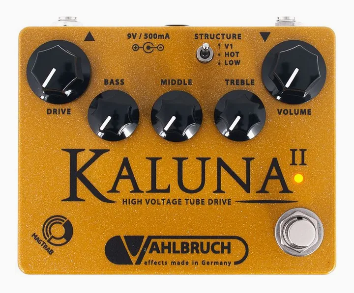 Vahlbruch Kaluna II HV Tube Drive, footswitch in primo piano