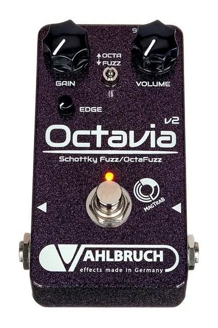 Vahlbruch Octavia v2 Fuzz/Octa, led e interruttore a pedale