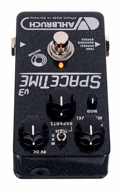Vahlbruch SpaceTime v3 Delay/Echo, manopole viste dall'alto