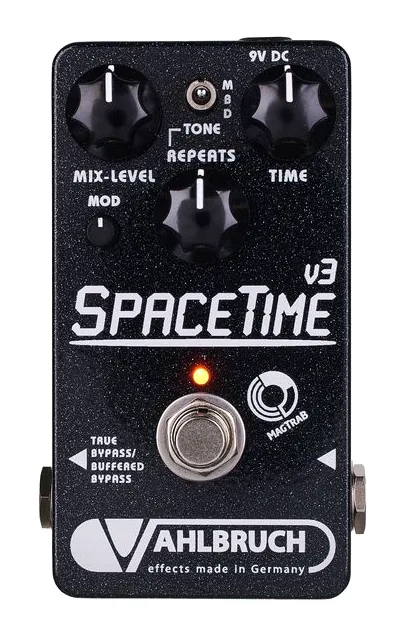 Vahlbruch SpaceTime v3 Delay/Echo, manopole viste dall'alto