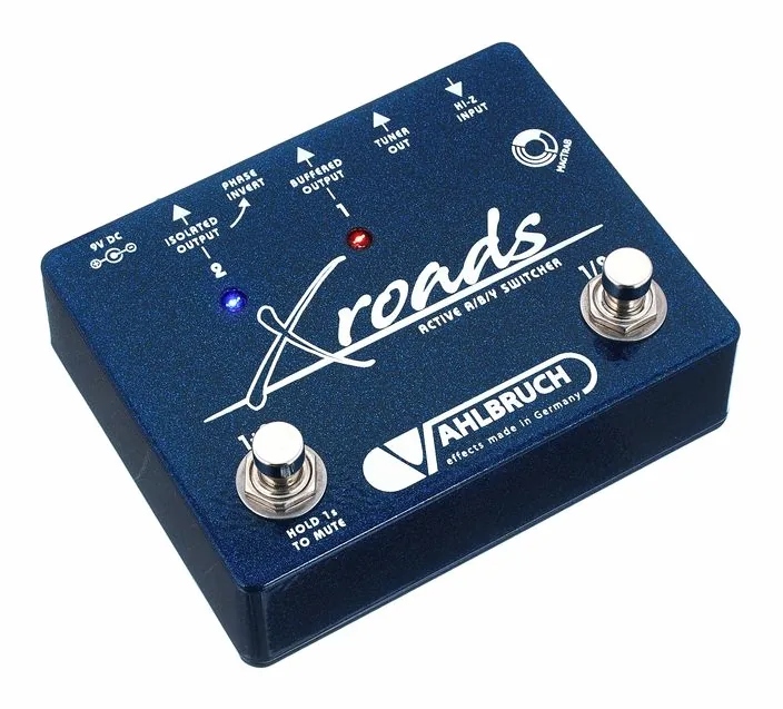 Vahlbruch Xroads active ABY Switch, led e interruttore a pedale