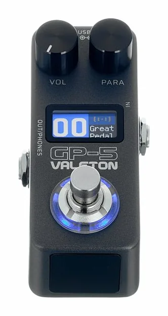 Valeton GP-5, retro con le prese di collegamento
