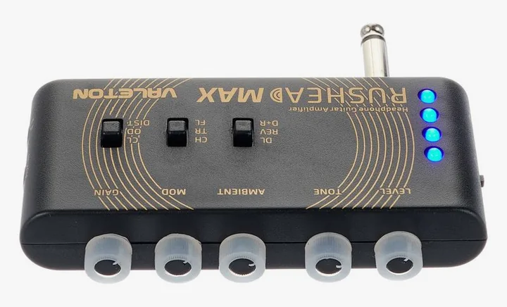 Valeton RushHead Max, connettori sul retro dell'unita