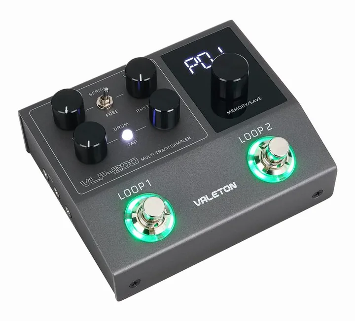 Valeton VLP-200 Multi Sampler Looper, connettori sul retro dell'unita