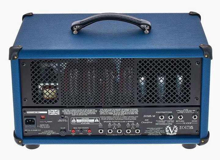 Victory Amplifiers MK Overdrive Custom AB, retro con le prese di collegamento