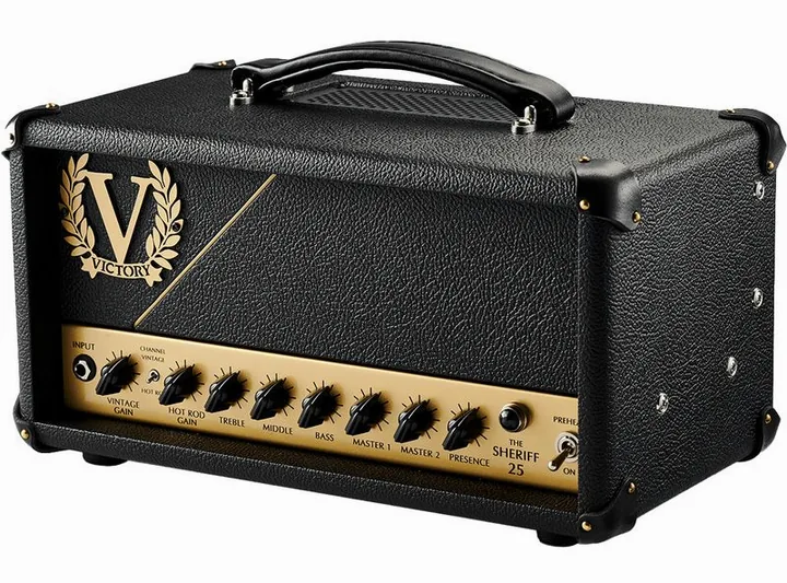 Victory Amplifiers Sheriff 25 Compact Head fotografato frontalmente
