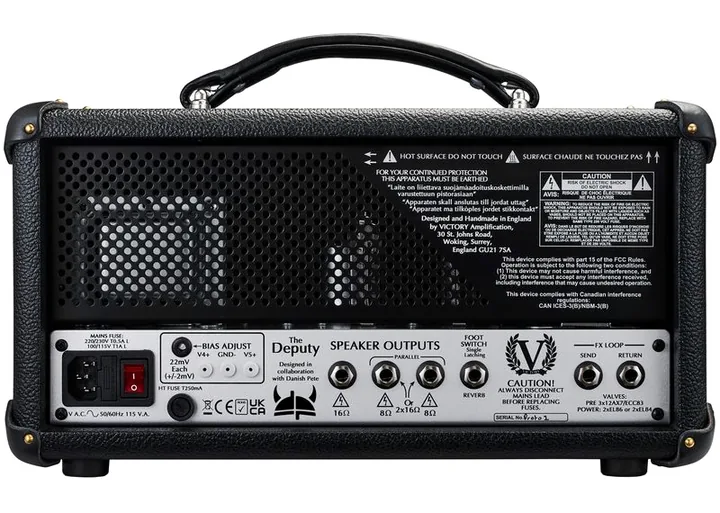 Victory Amplifiers The Deputy Compact Head, vista laterale del cabinet