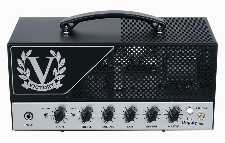 Victory Amplifiers The Deputy Lunch Box Head, retro con le prese di collegamento