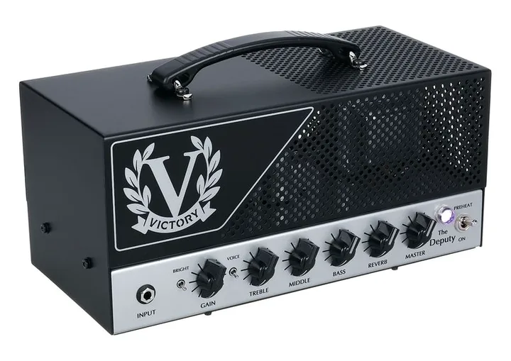 Victory Amplifiers The Deputy Lunch Box Head, pannello dei controlli in primo piano