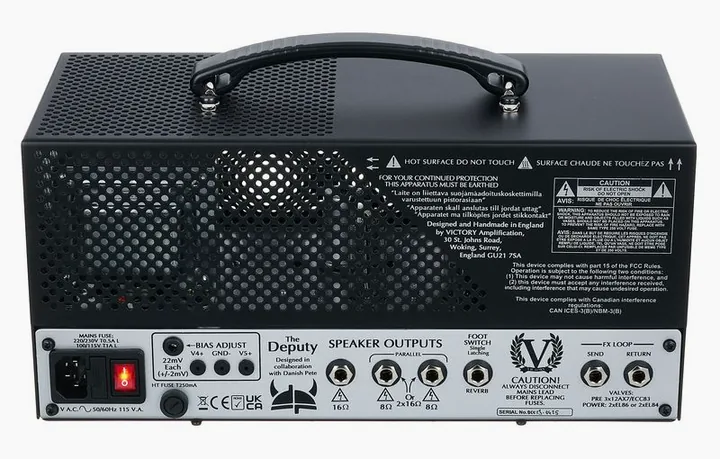 Victory Amplifiers The Deputy Lunch Box Head, griglia dell'altoparlante