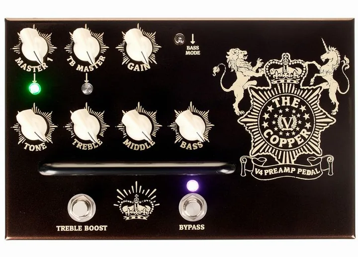 Victory Amplifiers V4 The Copper Preamp, vista dall'alto della testata