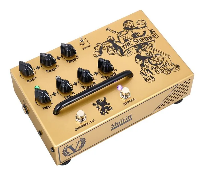 Victory Amplifiers V4 The Sheriff Preamp, manopole e selettore dei canali