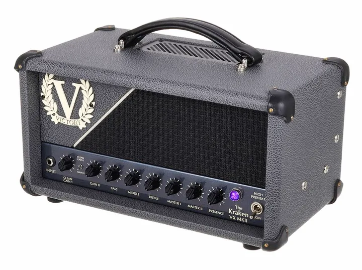 Victory Amplifiers VX Kraken MKII Compact Head in primo piano frontale